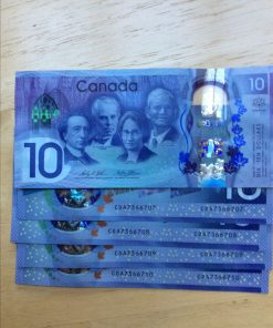 Alternative view of Buy Fake $10 CAD Polymer Banknotes